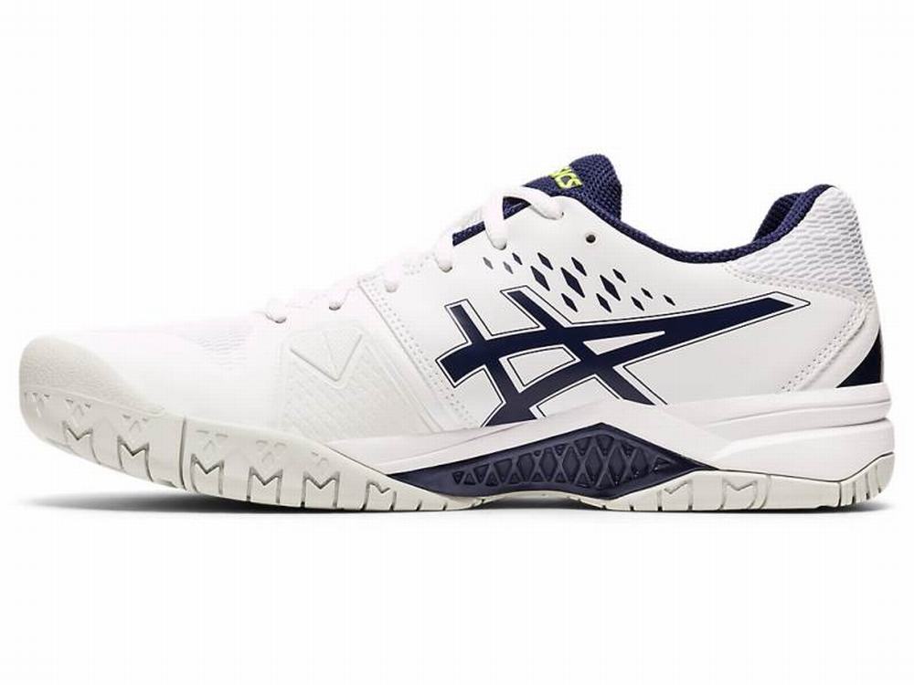 Chaussures de Tennis Asics GEL-CHALLENGER 12 Homme Bleu Marine Blanche | FIZ-730486