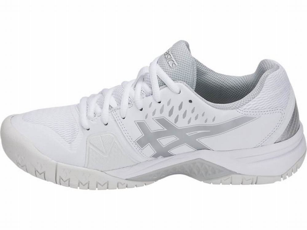 Chaussures de Tennis Asics GEL-CHALLENGER 12 Femme Blanche Argent | XVF-093741