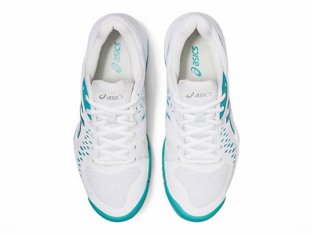 Chaussures de Tennis Asics GEL-CHALLENGER 12 Femme Blanche Bleu | ZCK-395218