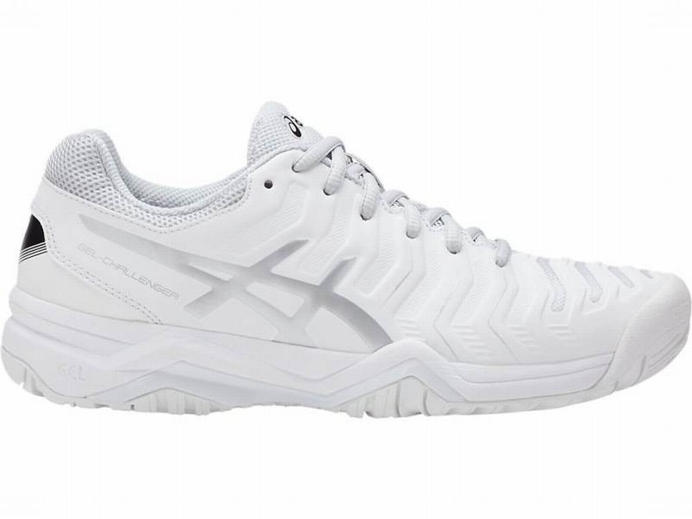 Chaussures de Tennis Asics GEL-Challenger 11 Femme Blanche Argent | BNC-751046