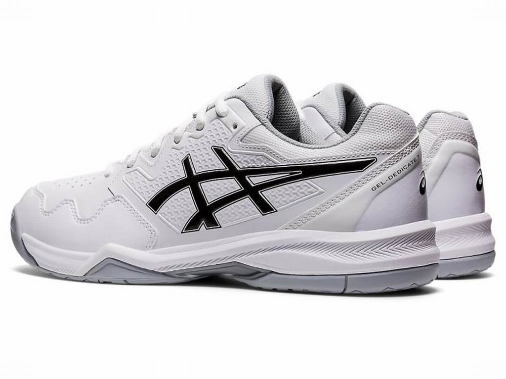 Chaussures de Tennis Asics GEL-DEDICATE 7 Homme Noir Blanche | VUL-325846