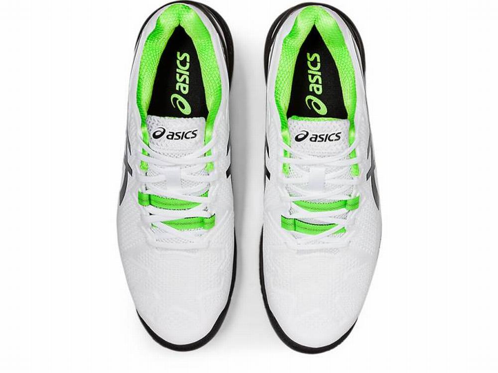 Chaussures de Tennis Asics GEL-Resolution 8 Homme Blanche Vert | XTB-659741