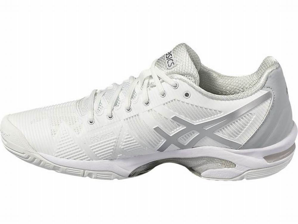 Chaussures de Tennis Asics GEL-Solution Speed 3 Femme Blanche Argent | JMW-201564