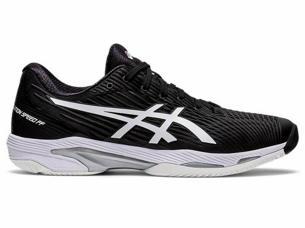 Chaussures de Tennis Asics SOLUTION SPEED FF Homme Noir Blanche | AQF-153820