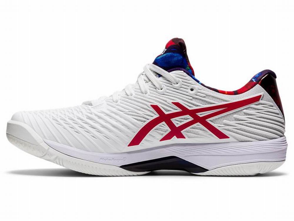 Chaussures de Tennis Asics SOLUTION SPEED FF 2 L.E. Homme Blanche Rouge | FWJ-526704