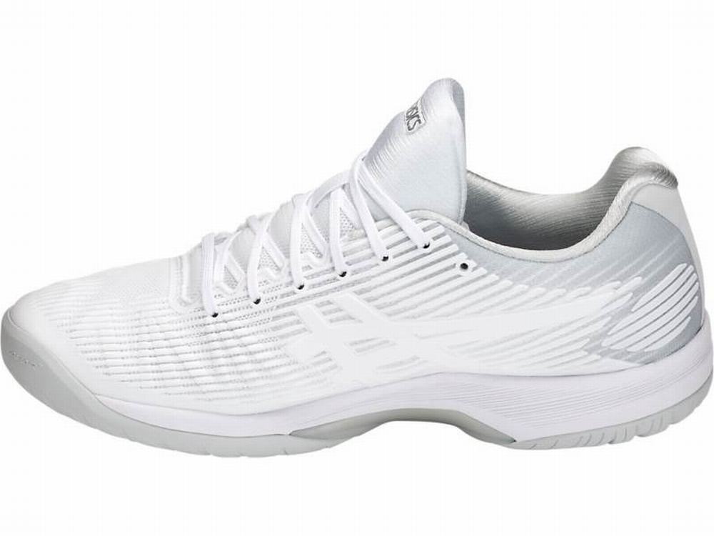 Chaussures de Tennis Asics SOLUTION SPEED FF Homme Blanche Argent | PXB-821530