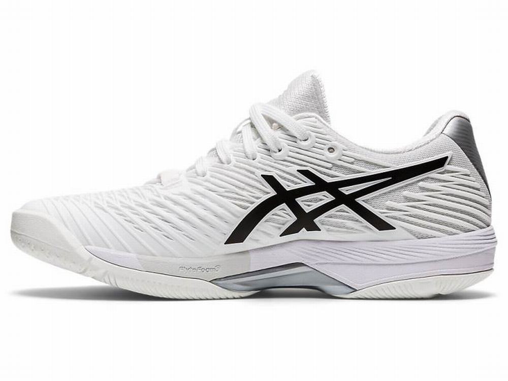 Chaussures de Tennis Asics SOLUTION SPEED FF 2 Femme Noir Blanche | QPX-978042