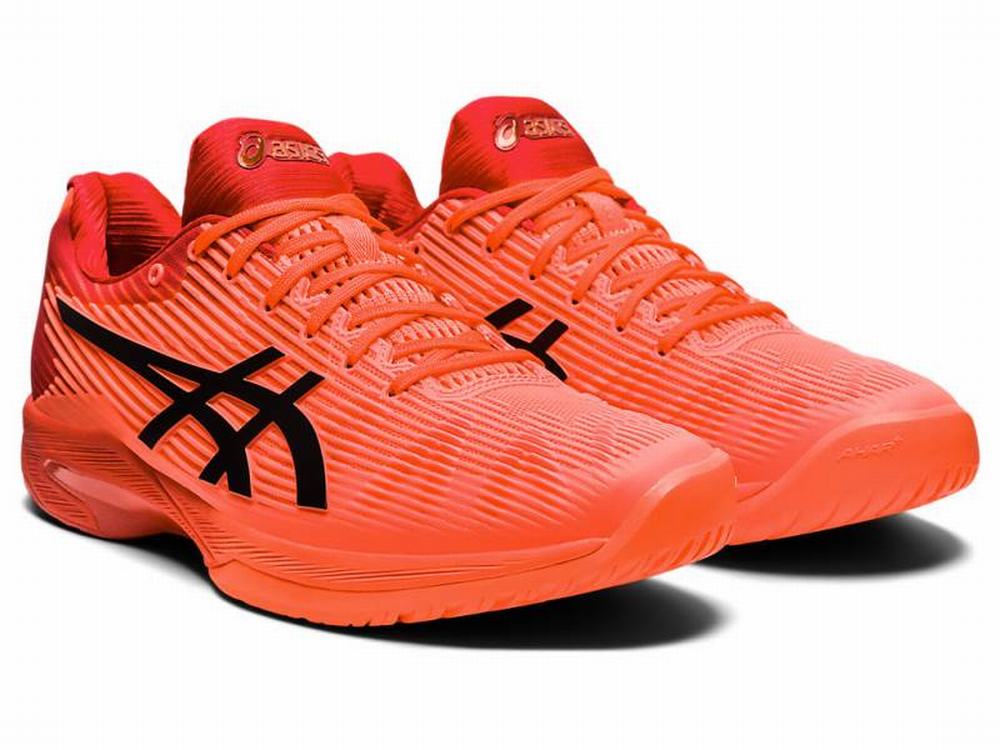 Chaussures de Tennis Asics SOLUTION SPEED FF TOKYO Homme Orange Rouge Noir | WDY-587301