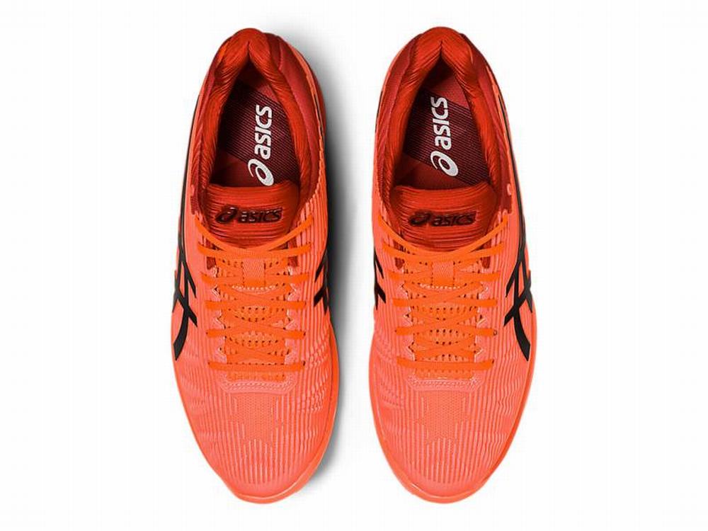 Chaussures de Tennis Asics SOLUTION SPEED FF TOKYO Homme Orange Rouge Noir | WDY-587301